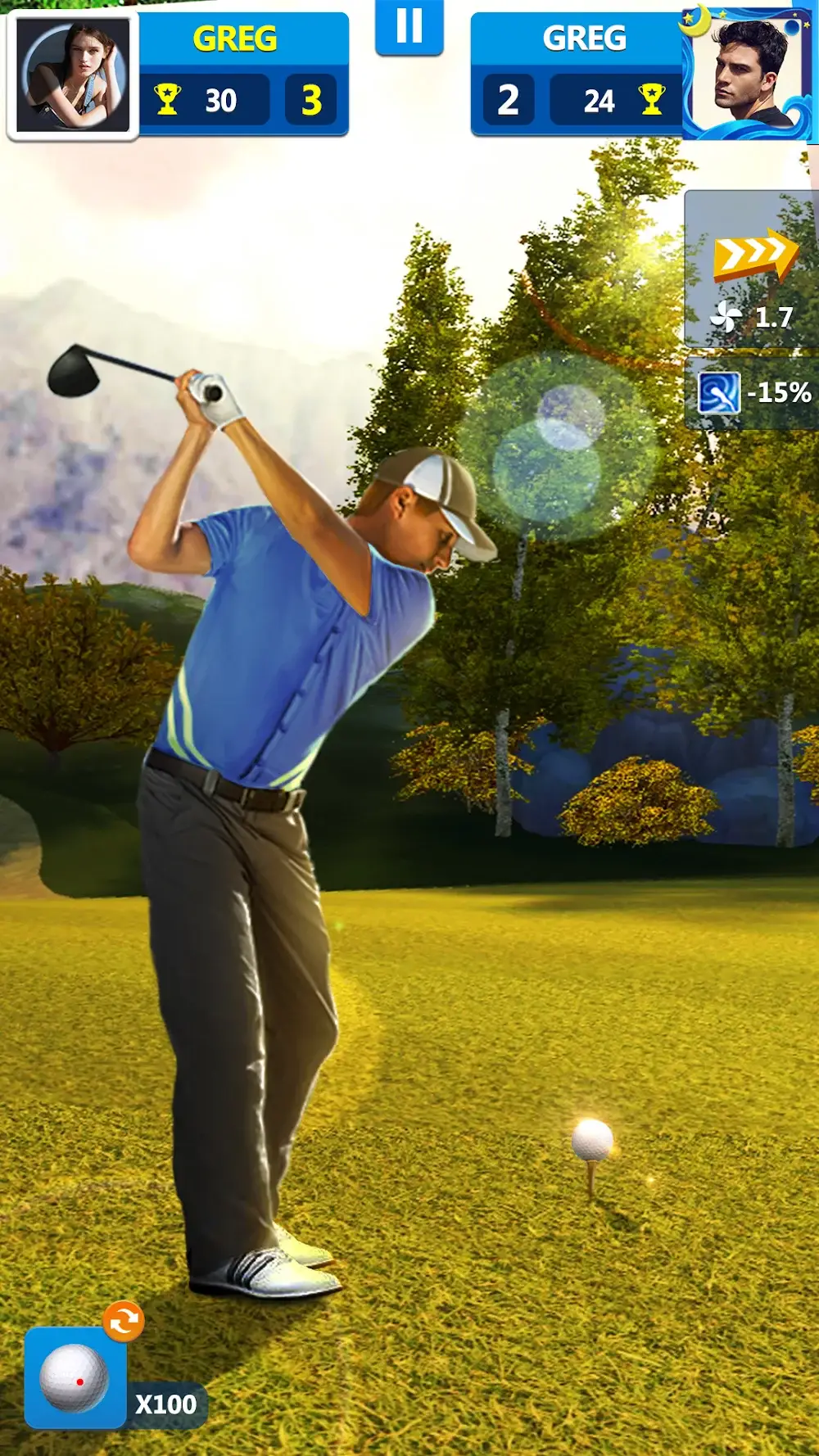 Kadr z rozgrywki w Golf Master 3D