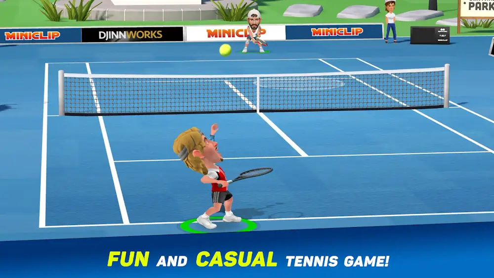 Kadr z rozgrywki w Mini Tennis: Perfect Smash