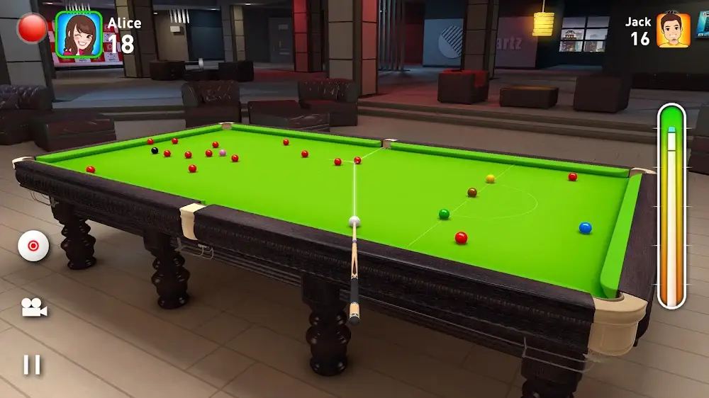 Kadr z rozgrywki w Real Snooker 3D